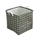 thumbnail image 3 of cesta plegable de almacenamiento de ropa cubo de la cesta bolsas de organizador negro cuadrado, 3 of 5