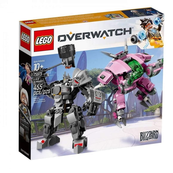 Kit de construcción LEGO Overwatch D.Va y Reinhardt con 455 piezas