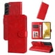 thumbnail image 2 of Funda tipo cartera FOXDOCK para Samsung Galaxy S22 , diseño girasol en relieve, cuero PU, cierre magnético, soporte y tarjetero, 2 of 5