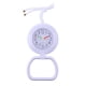 thumbnail image 2 of reloj de pared cuarto de baño ducha pizarra colgante reloj con anillo de toalla blanco, 2 of 3