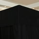 thumbnail image 2 of Dosel de cama Mengersi negro transparente para cama de matrimonio, 2 of 3