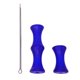 thumbnail image 2 of Archery Silicone Fingers Guard Protector Gear para Recurve Bow Shooting Blue, 2 of 5