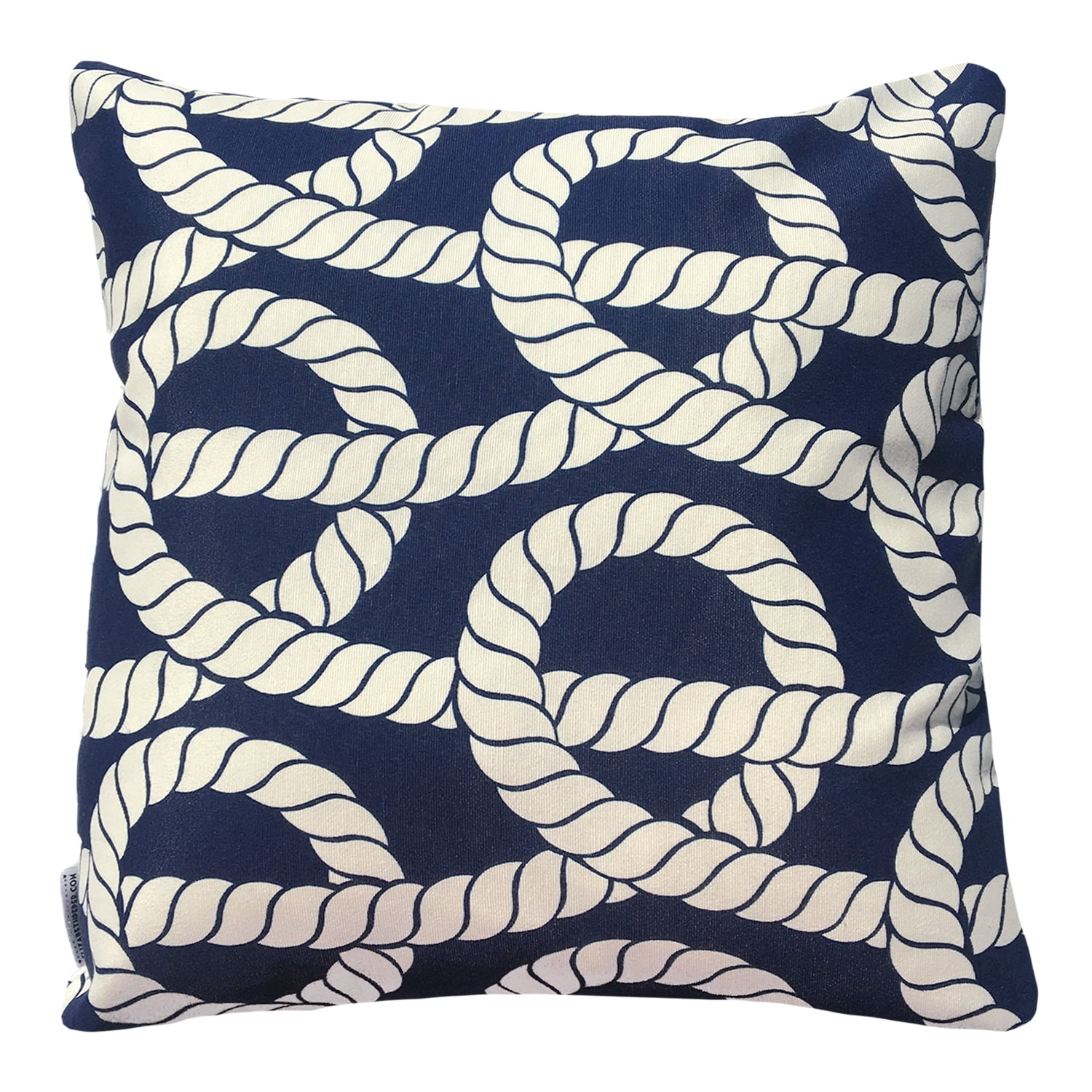 Elizabeth Peper - Funda Cojin Decorativo Diseño Nudo Nautico Azul 45x45