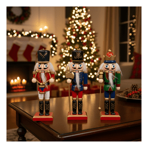 Genérico - Pack 3 Cascanueces Navideño Colgante Adorno Navidad