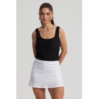 Fashionspark - Polera Mujer Escote Cuadrado Negro - Viii