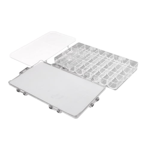 Bothyi - Paleta De Plástico Para Acuarelas, Bandeja Para Paletas De Pintura, Hermética, 24 Pocillos