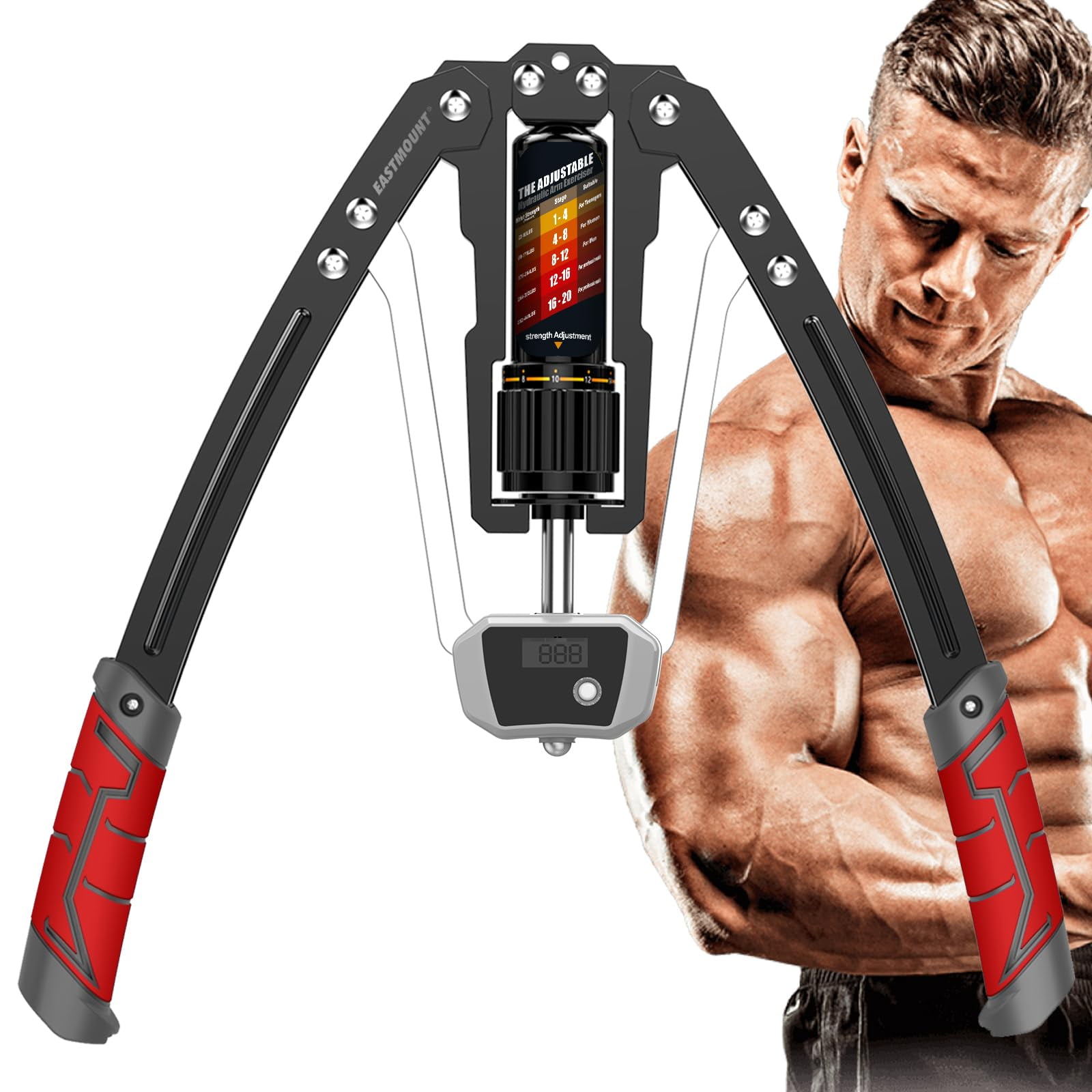 Ejercitador De Brazos East Mount Twister Ajustable De 10 A 200 Kg