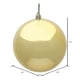 thumbnail image 2 of Adorno de bola de Navidad Vickerman con acabado dorado brillante, 10 unidades, 2 of 2