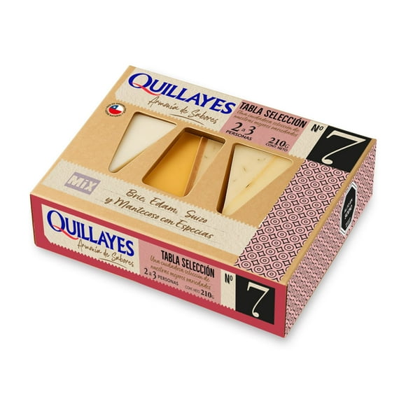 Queso Tabla Selección N°7 Caja, 210 g