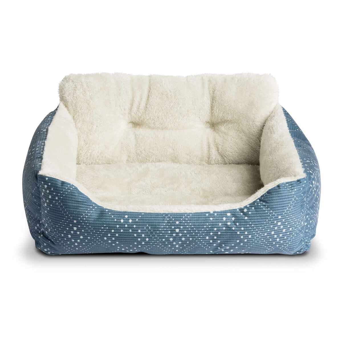 Vibrant Life - Cama Para Perro Pequeña 21x17 Azul Lavable
