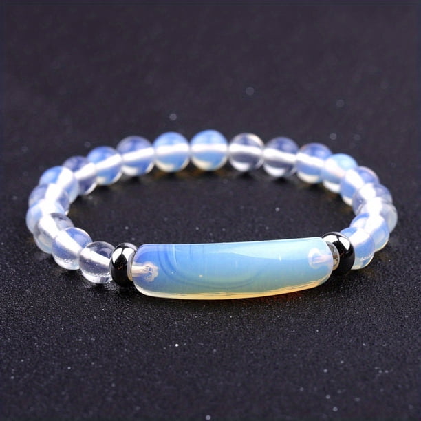 1pc Healing Stone Bracelet Natural Gemstone Crystal Rough Bracelet