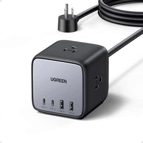 Estación De Carga Ugreen Usb-C De 65 W Con Toma De Corriente Alterna Nexode 7 En 1