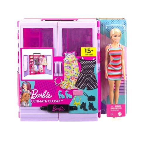 Barbie - Set De Juego Nuevo Closet De Lujo Con Muñeca