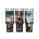 thumbnail image 1 of Gen V Vaso aislado de acero inoxidable con asa, diseño temático, regalo para familia, amigos y fans; incluye pajita y encaja en el portavasos estándar, 40 oz, 1 of 6