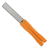 Bothyi - Afilador De Cuchillos De Diamante Plegable De Mano Para El Hogar Para Herramientas De Cocina De Jardín Naranja