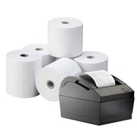 5 Rollos Papel Térmico 80X80 Mm 70Grs Blanco Joytek