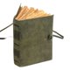 thumbnail image 3 of Cuaderno en Blanco KomalC Cuero Vintage 20x15 cm Verde, 3 of 5