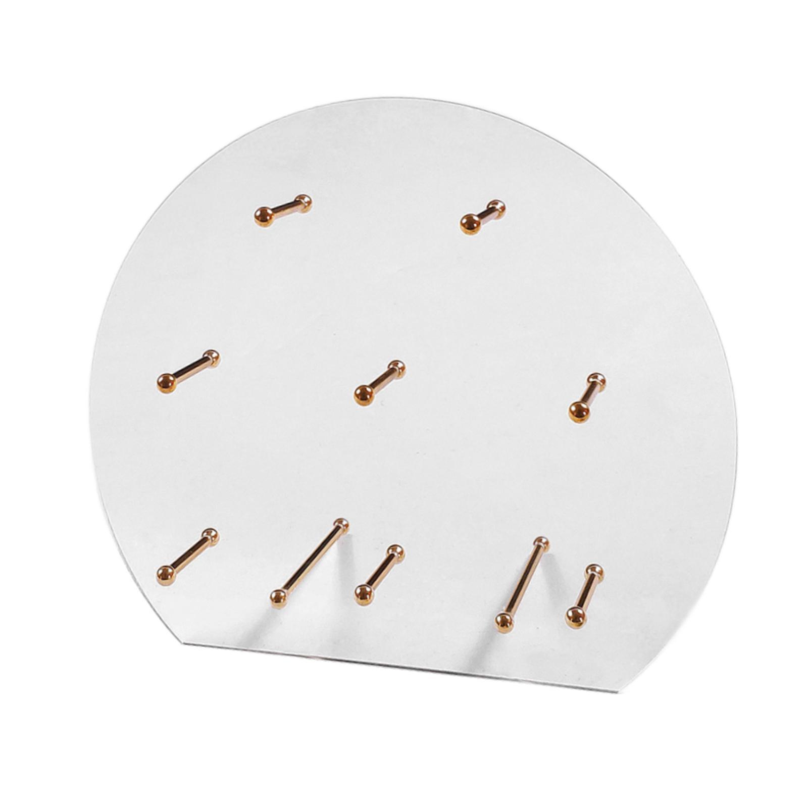 Magideal - Soporte De Exhibición De Bagels Con Forma De Donut De Acrílico, Soporte De Exhibición De Donuts, Tablero De Exhibición Para Navidad, Bodas, Baby Showe Oro