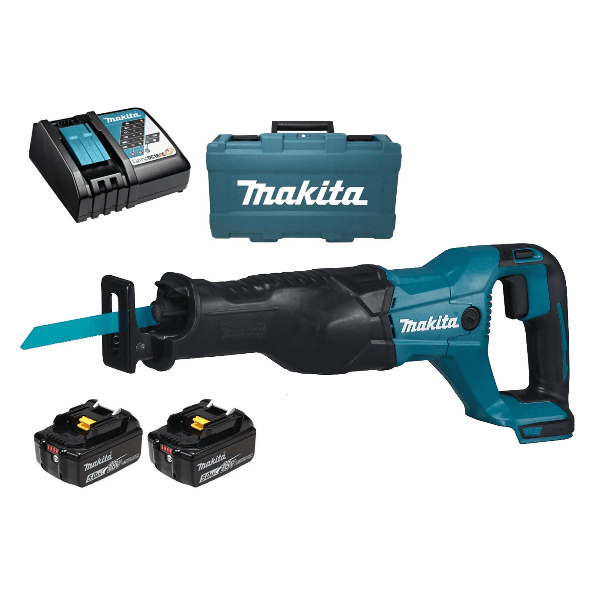 Makita - Sierra Sable Djr187rfe 18v Velocidad Variable 2 Baterias + Cargador (brushless)