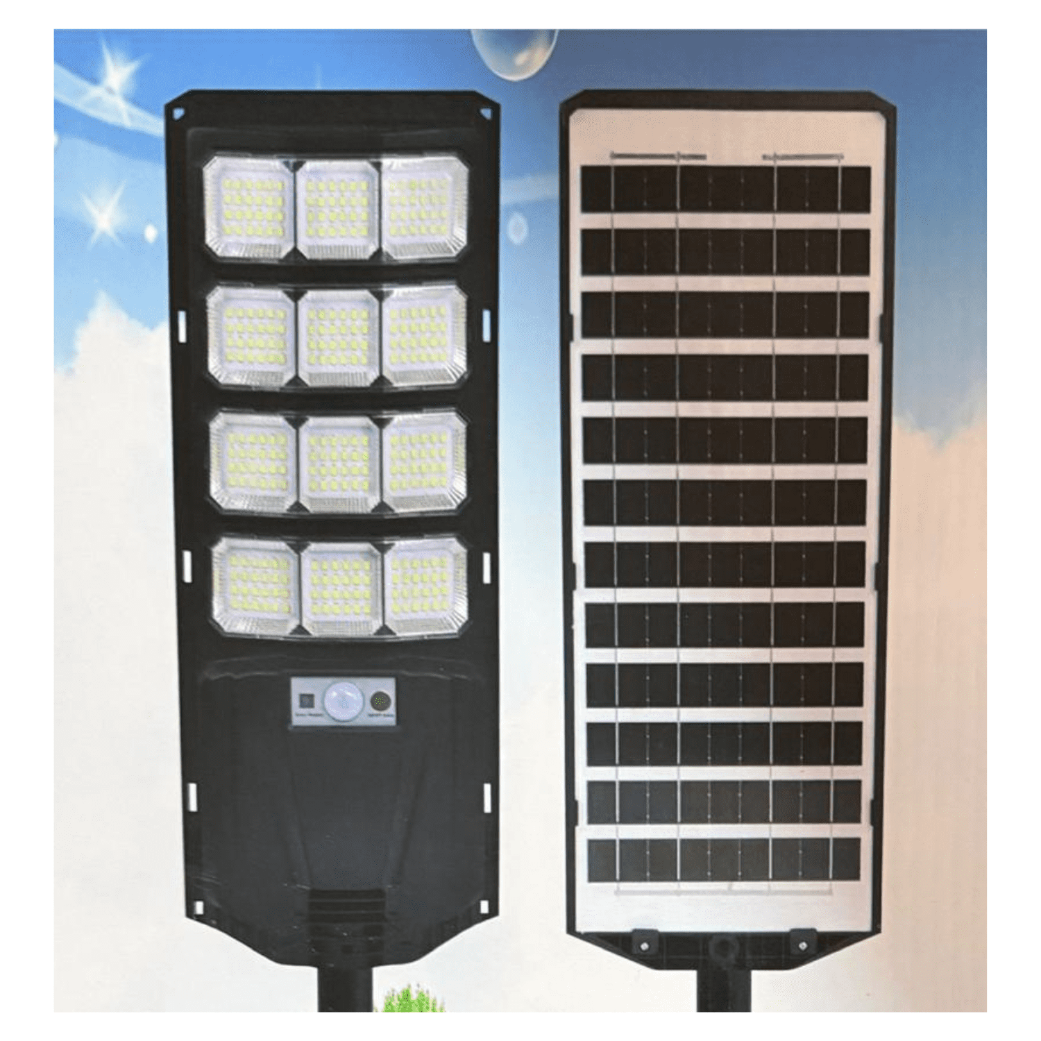 Genérico - Foco Solar Led 1000w De Alta Eficiencia + Kit De Instalación