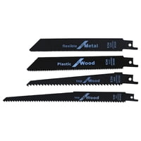 Magideal - 4 Piezas De Hojas De Recíprocas Reemplazo De Fijos Afilados Herramienta Eléctrica De Corte Hojas De De De Material Acero De Precisió