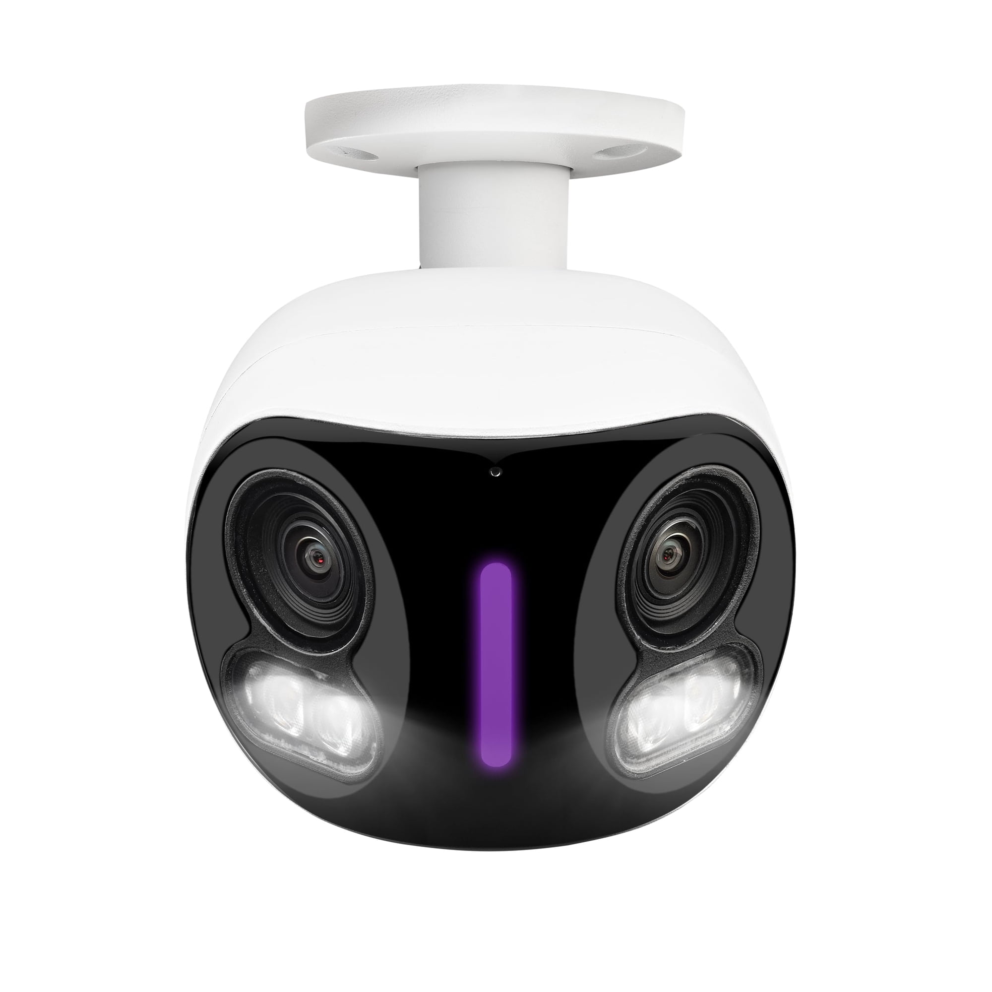 Cámara De Seguridad Lorex 4k 8mp Ip Con Cable De Doble Lente Para Exteriores