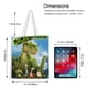 thumbnail image 5 of Gigantosaurus Bolso de tela con estampado de lienzo para mujer, bolsa de compras reutilizable y estética, con cremallera interior, regalo para mujer,38*45cm., 5 of 6