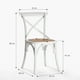 thumbnail image 5 of Silla Madera Tradition Rattan Blanco, 5 of 5