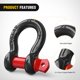thumbnail image 5 of Shackle Kit Nilight, paquete de 4 unidades, capacidad de 2 toneladas, para coches, negro y rojo, 5 of 8