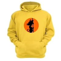 Genérico - Polerón Canguro Dragon Ball Amarillo Talla Xs Unisex
