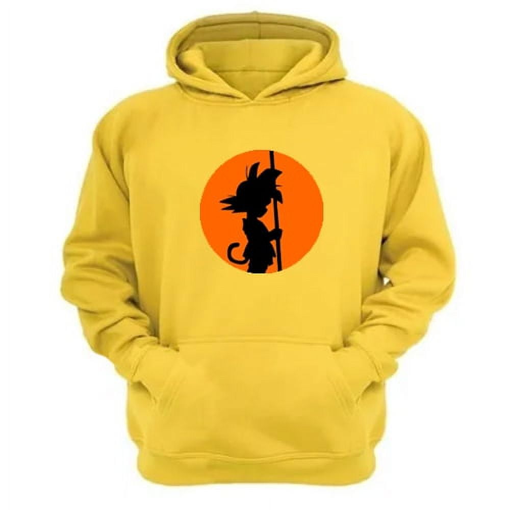 Genérico - Polerón Canguro Dragon Ball Amarillo Talla Xl Unisex
