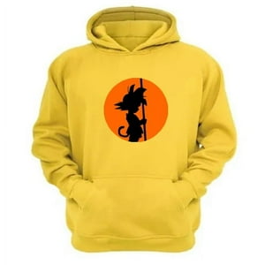 Genérico - Polerón Canguro Dragon Ball Amarillo Talla S Unisex