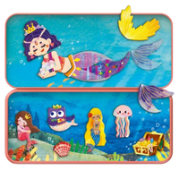 Mieredu Puzzle Caja Magnética De Viaje Sirenas