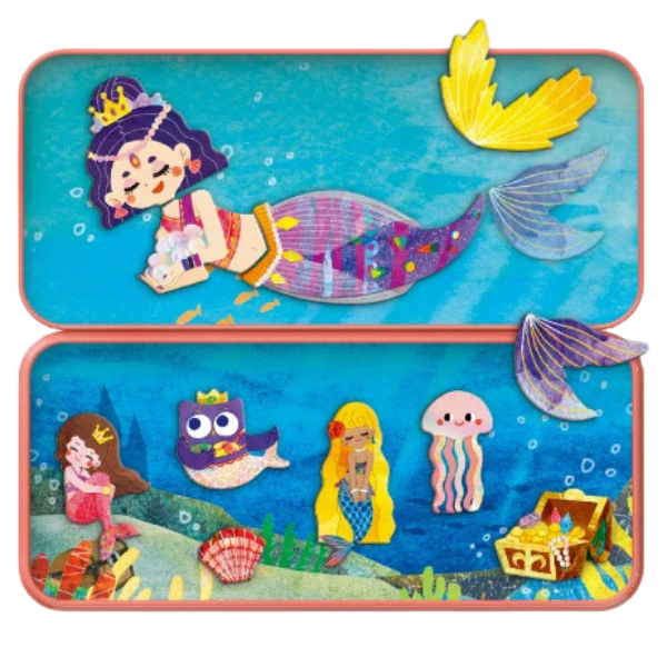 Mieredu Puzzle Caja Magnética De Viaje Sirenas
