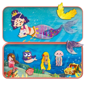 Mieredu Puzzle Caja Magnética De Viaje Sirenas