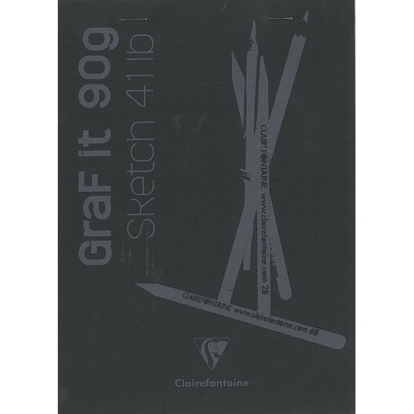 Bloc de dibujo Clairefontaine GraF it en blanco 80 hojas 15x20 cm