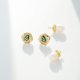 thumbnail image 3 of Aretes Colgantes de Perla Removibles de 8 X 10 Mm para Mujer Corte Pera 4 X 6 Mm Aretes de Nano Esmeralda Verdes Aretes Colgantes de Oro de Plata Esterlina S925 para Mujer Arete de Piedra Preciosa, 3 of 6
