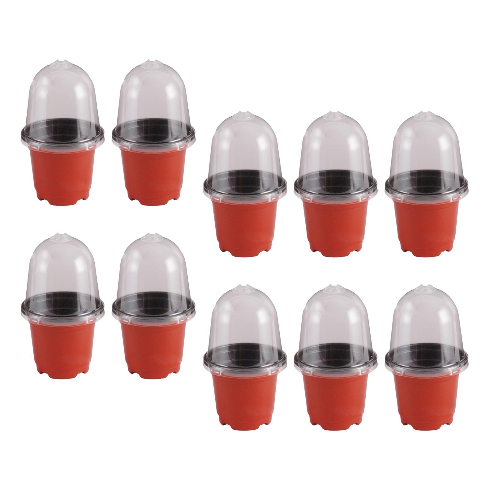 Ioensy - Macetas Para Vivero De Plantas, Recipientes Para Plantar, Tazas Para Balcón, Interior Y Exterior, 10 Uds.