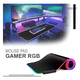 thumbnail image 2 of Mouse Pad Kimhi Gamer Rgb Alfombrilla Base de Goma Negro, 2 of 3