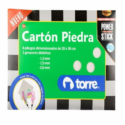 Cartón Piedra 6 Pliegos Dimensionados 1 Un Torre