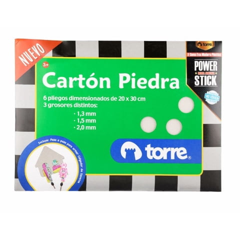 Torre - Cartón Piedra 6 Pliegos Dimensionados