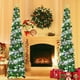 thumbnail image 2 of Árbol de Navidad SINTENILL desplegable de 6 pies con temporizador, luces y soporte, 2 of 3