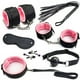 thumbnail image 1 of 7pcs, Sexy Bed Restraints Set with Wrist and Ankle Cuffs, Eye Mask, Mouth Plug - Perfect for Adult Party Supplies and Intimate Play, 1 of 3