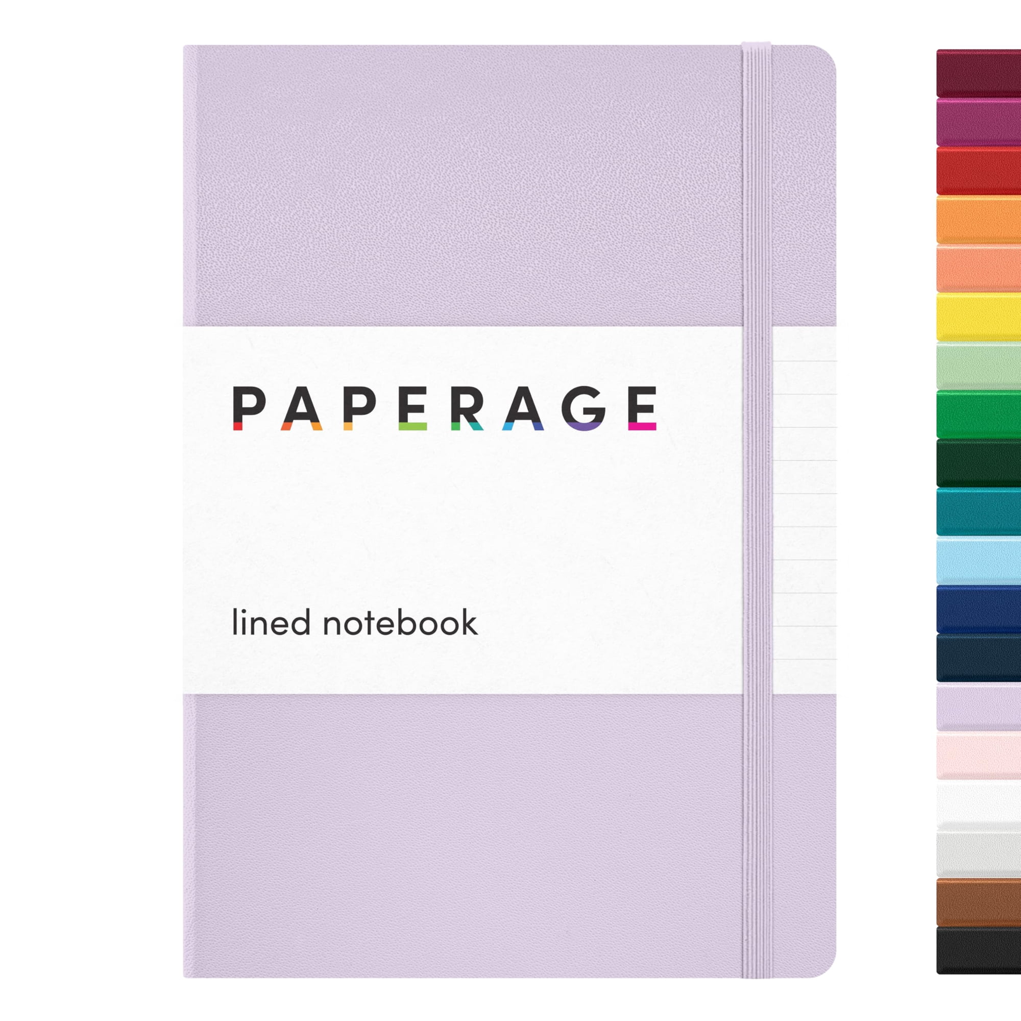 Cuaderno Paperage Rayado, 160 Páginas, 14 X 21 Cm, Color Lavanda
