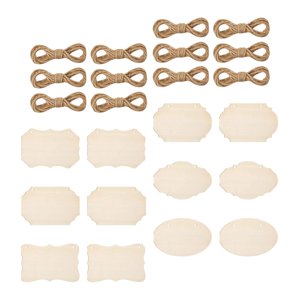 Magideal - Letrero De Madera Colgante Sin Terminar, Placa De Madera En Blanco, Etiqueta Colgante Ligera Diy Para Decoración, Restaurante, Hotel, Autoescritura, 1