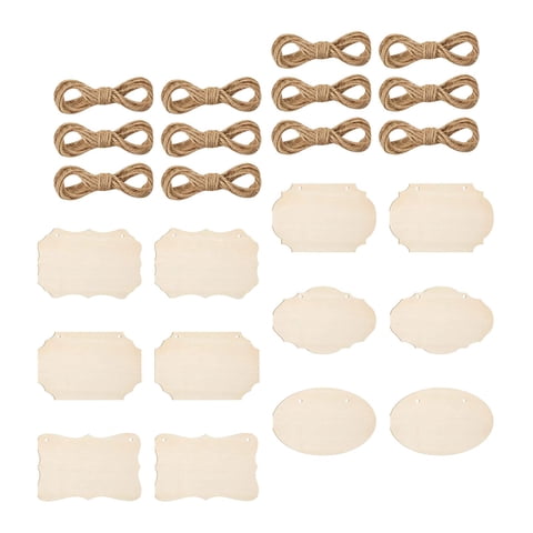 Magideal - Letrero De Madera Colgante Sin Terminar, Placa De Madera En Blanco, Etiqueta Colgante Ligera Diy Para Decoración, Restaurante, Hotel, Autoescritura, 1