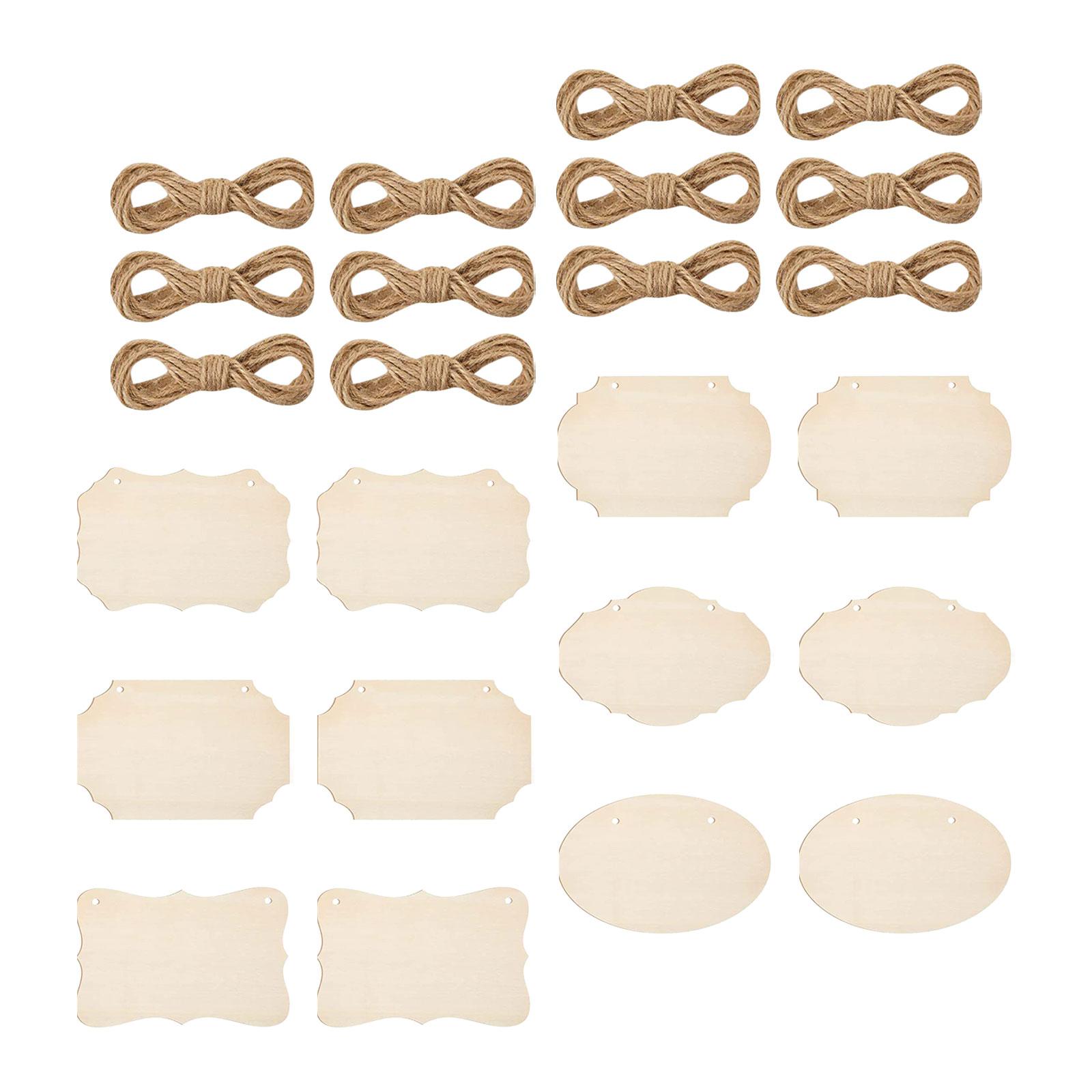 Magideal - Letrero De Madera Colgante Sin Terminar, Placa De Madera En Blanco, Etiqueta Colgante Ligera Diy Para Decoración, Restaurante, Hotel, Autoescritura, 1