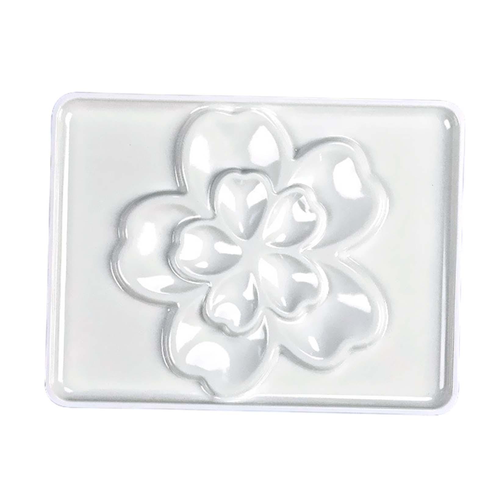 Bothyi - Paleta De Mezcla De Bandeja De Pintura Con 10 Ranuras Para Suministros De Pintura Al Óleo Acrílica 21,5 Cm X 16,4 Cm