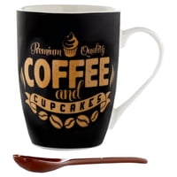 Mallorca - Tazón Decorativo Lungo Con Cuchara Negro