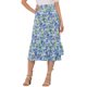 thumbnail image 1 of INSPIRE CHIC Faldas de Chifón para Mujer Cintura Elástica Volantes en Capas Faldas Midi Florales Azul Marino-Floral M, 1 of 6